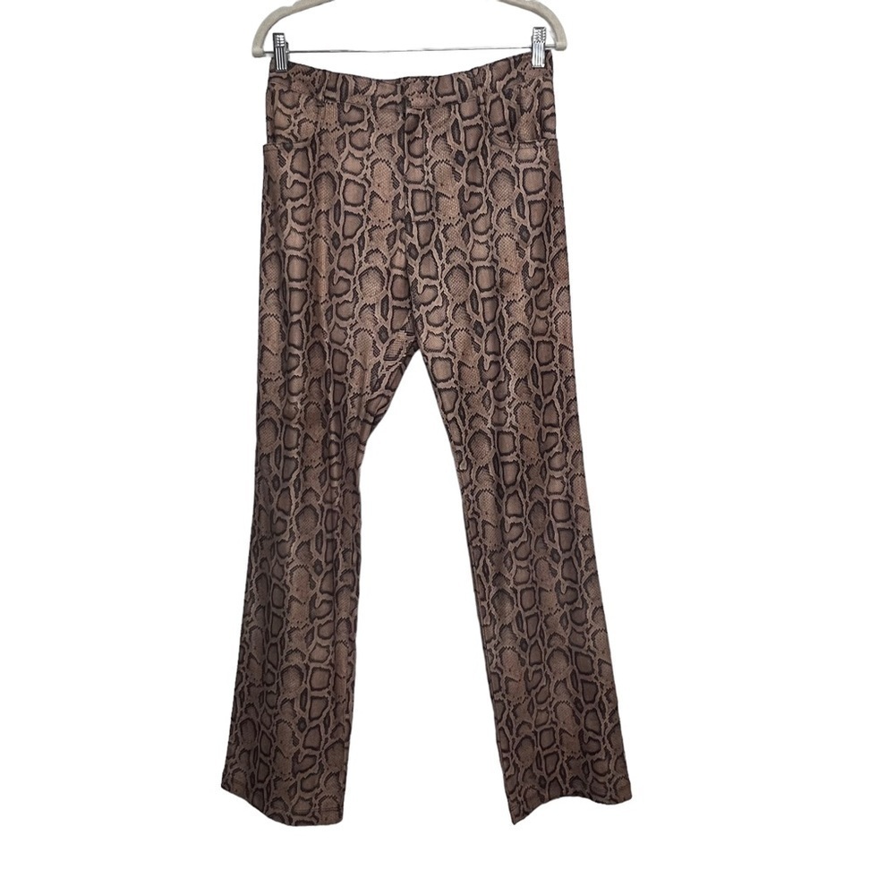 Equestrian Designs Vintage Womens Medium Snakeskin Print Pants